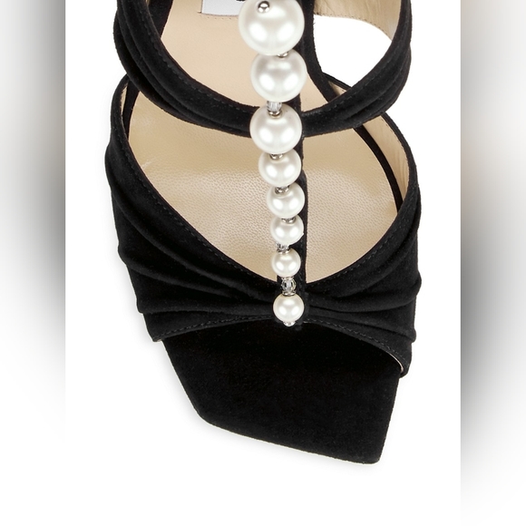 Jimmy Choo Aura 95 Suede Sandals 40.5 - Picture 4 of 12